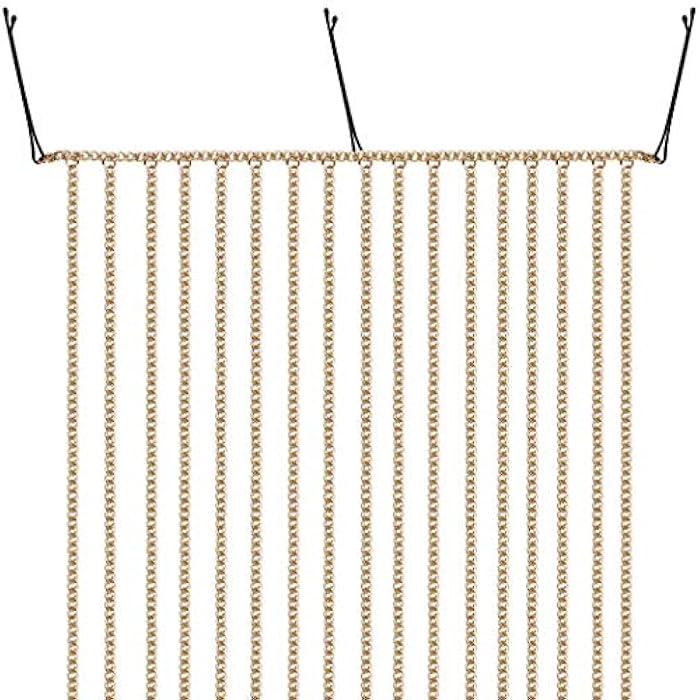 Fstrend Hair Extensions Chain Silver Aluminum Tassel Multi Strand Halloween Hip-pop Hair Accessories Women and Girls (Gold) - Image 4